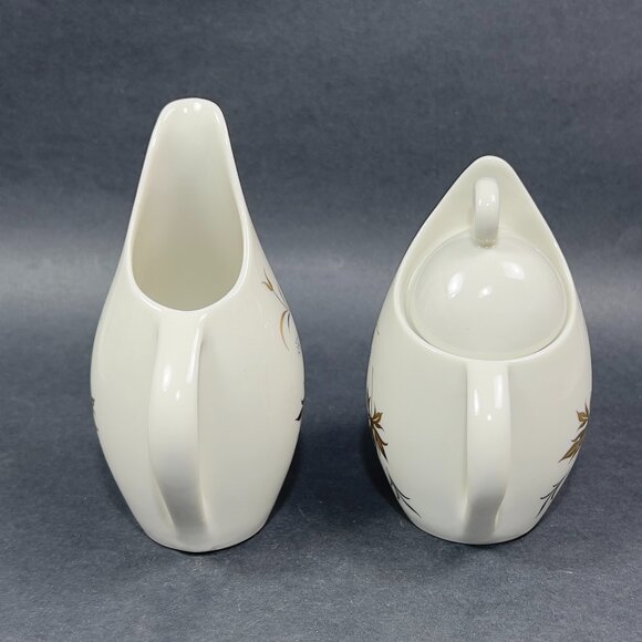 Vtg Royal Jackson Enchantment Parisienne Sugar Bowl & Lid Creamer Floral - Picture 8 of 16